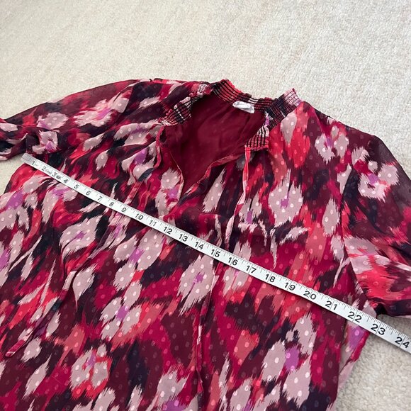 Tribal Jeans Boho Peasant Popover Summer Blouse Top L - Picture 6 of 12